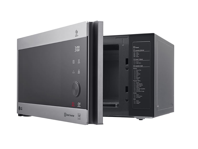 LG 42-Litre Neochef Microwave Oven with Grill MH8265CIS; Stainless Steel Finish, Smart Inverter, Even Heating - LG 42-Litre Neochef Microwave Oven with Grill MH8265CIS; Stainless Steel Finish, Smart Inverter, Even Heating