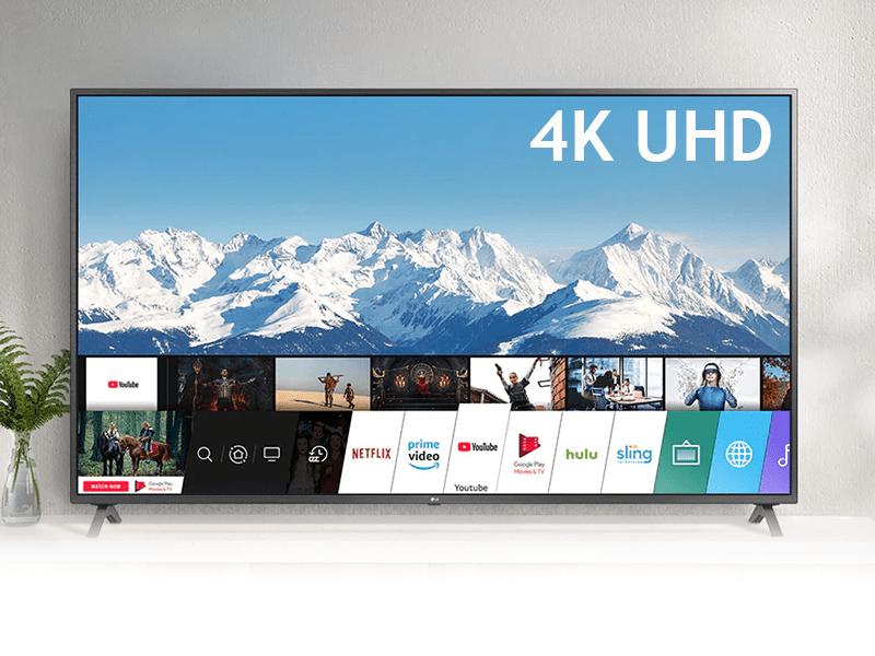 LG 55 Inch 4K UHD Smart TV 55PP7550PVG; Apps by webOS, 4K Active HDR, 4K Upscale, AI ThinQ, Ultra Surround, HDMI, USB, AV, Free-to-air Receiver - LG 55 Inch 4K UHD Smart TV 55UN7340PVC