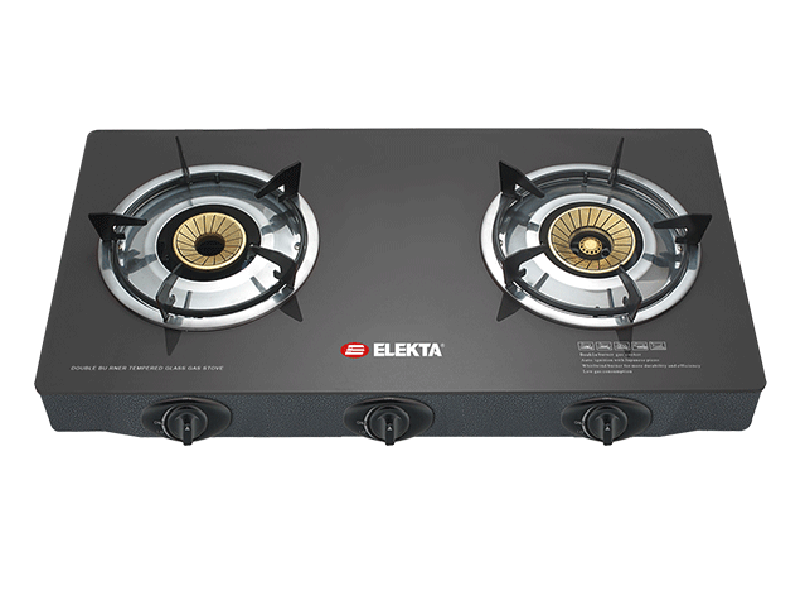 Elekta Double Table Glass Stove + Auto Ignition - EGC-207 (GB) - Elekta Double Table Glass Stove + Auto Ignition - EGC-207 (GB)