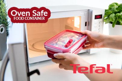 Tefal Masterseal Micro-fibre Food Conservation Container, Red - 0.8l - K3102112 - Tefal Masterseal Micro-fibre Food Conservation Container, Red - 0.8l - K3102112