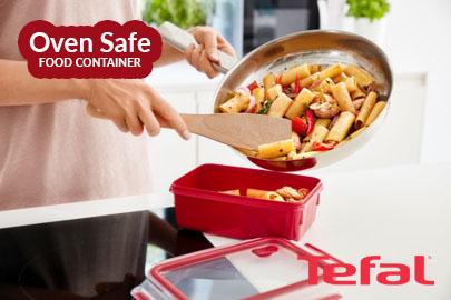 Tefal Masterseal Micro-fibre Food Conservation Container, Red - 0.8l - K3102112 - Tefal Masterseal Micro-fibre Food Conservation Container, Red - 0.8l - K3102112 - Image 3