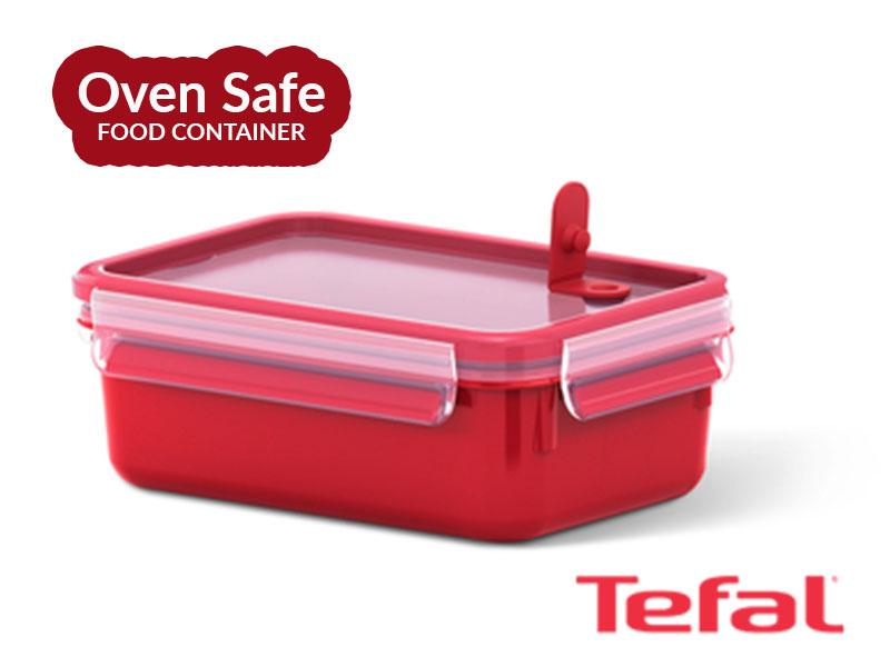 Tefal Masterseal Micro-fibre Food Conservation Container, Red - 0.8l - K3102112 - Tefal Masterseal Micro-fibre Food Conservation Container, Red - 0.8l - K3102112 - Image 4