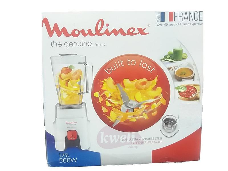 Moulinex Blender with Large 1.75-liter jar, 1 mill, 500 watts - LM241B27; Smoothie Blender - Moulinex Blender 1 jar