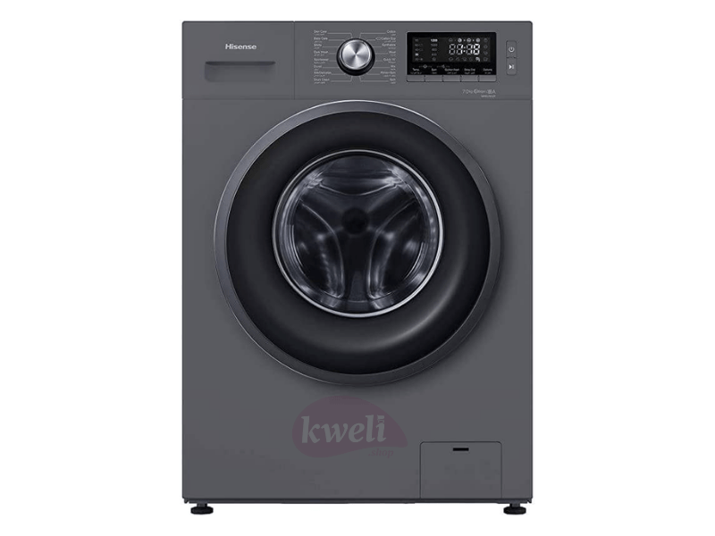 Hisense 7kg Front Load Washing Machine WFHV7012S; 1200RPM Spin, A+++ Energy Efficiency, Child Lock - Hisense 7kg Front Load Washing Machine WFHV7012S; 1200RPM Spin, A+++ Energy Efficiency, Child Lock