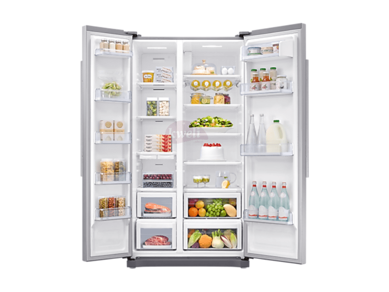 Samsung 540-litre Side-by-side Refrigerator RS54N3A13S8; All-round Cooling, Frost-free, Digital Inverter Compressor - Samsung 535-litre Side-by-side Refrigerator RS54N3A13S8