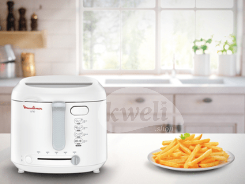 Moulinex 1.8-litre Deep Fryer AF203127; 1kg Food Capacity, 1,470 watts, Aluminium Coated Bowl - Moulinex 1.8-litre Deep Fryer