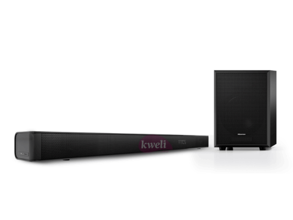 Hisense 3.1ch Soundbar AX3100G; Wireless Subwoofer, 280 Watts, Dolby Atmos, DTS:X, Bluetooth 5.0, HDMI eARC