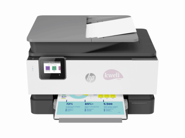 HP OfficeJet Pro 9120 A4 Wi-Fi All-in-One Printer; Print, Scan, Copy, Fax, 22ppm Black/18ppm Colour, 1,250/800 Ink Yield, ADF