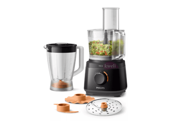 Phillips Food Processor with Blender Jar HR7320/11, White/Beige - 700W