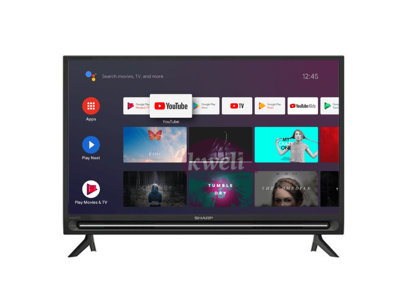 Sharp 32 inch LED HD Android TV 2TC32BG1X; Smart TV with Bluetooth, WIFI, Chromecast, Free-to-Air Receiver, 57watts - Sharp 32 inch LED HD Android TV 2TC32BG1X