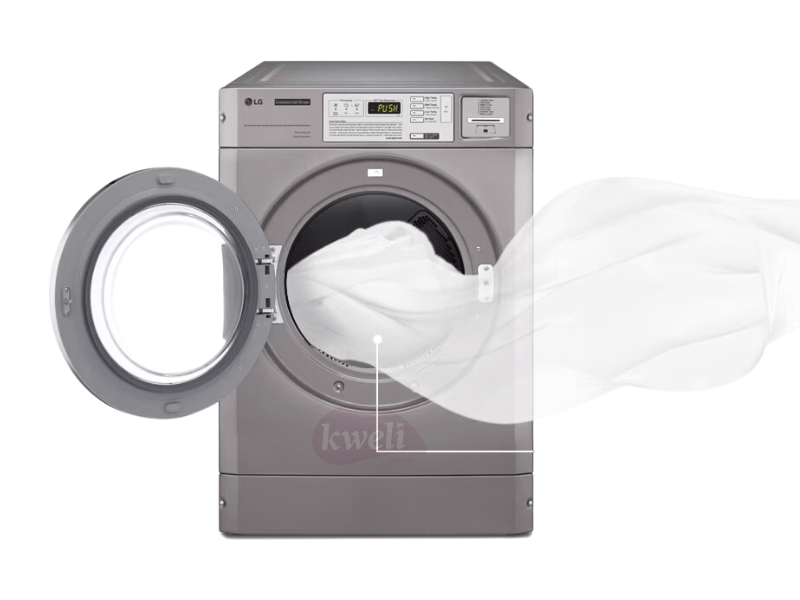 LG 15kg Commercial Dryer RV1840CD7; Stackable, Reversible Door, Sensor Dry, Silver - LG 15kg Commercial Dryer RV1840CD7; Stackable, Reversible Door, Sensor Dry, Silver - Image 2