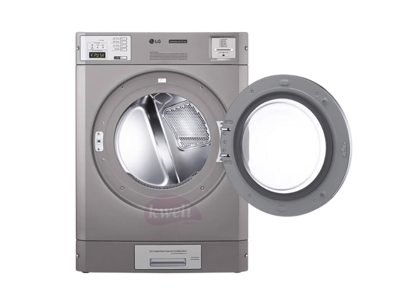 LG 15kg Commercial Dryer RV1840CD7; Stackable, Reversible Door, Sensor Dry, Silver - LG 15kg Commercial Dryer RV1840CD7; Stackable, Reversible Door, Sensor Dry, Silver - Image 3