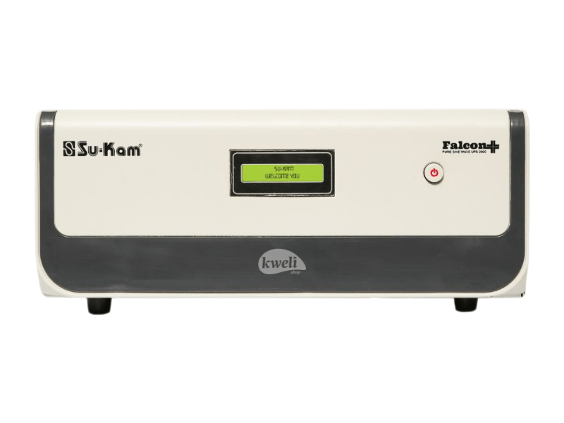 Su-Kam 2000VA 24V Falcon+ Pure Sine Wave UPS Inverter; Digital Display, Battery reserve, Circuit breaker MCB, 300% Load Startup - Su-Kam 2000VA 24V Falcon+ Pure Sine Wave UPS Inverter; Digital Display, Battery reserve, Circuit breaker MCB, 300% Load Startup