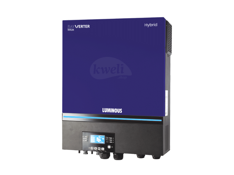 Luminous Rayverter MAX 11KVA/11KW 48V Hybrid Solar Inverter; Built-in 150A MPPT Solar Charge Controller, 11000W PV Input, 500V Voc, 90-450V MPPT Range, Pure Sine Wave Output - Luminous Rayverter MAX 11KVA11KW 48V Hybrid Solar Inverter