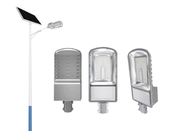 Bluecarbon 50W 5,400-Lumen LED Solar Street Light, Crossbow Light 2.0 BCT-OLC2.0-B; 105W Mono Panel, 70Ah LiFePOâ‚„, IP65, Remote Control