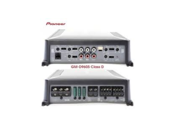 Pioneer 5-Channel Class D Car Amplifier, 2000W Max Power, 75W×4 + 600W RMS, Bass Boost Remote – GMD9605