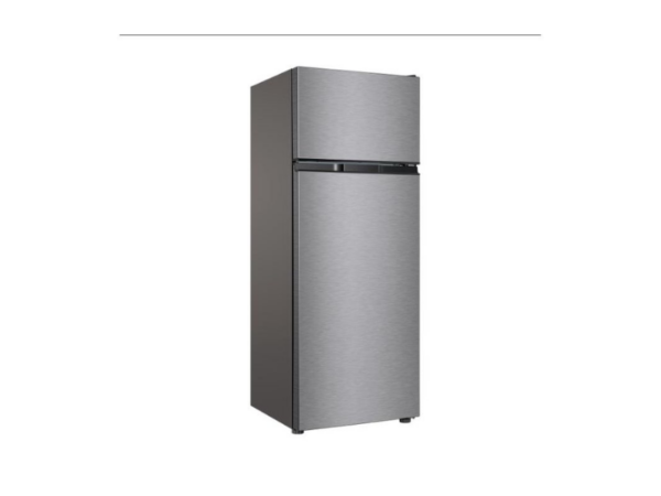 TCL 153L Refrigerator F153TM; Double Door, Inverter Technology, 4-Star Energy Efficiency, LED Light, Low Noise, Silver Finish