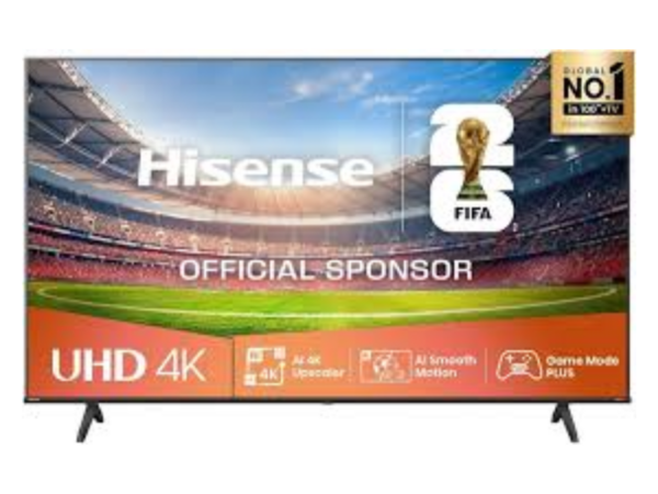 Hisense 75-inch Smart TV 75A6Q; 4K UHD LED, Dolby Vision, HDR10+, Dolby Atmos, VIDAA Smart OS, Game Mode Plus, AI 4K Upscaler