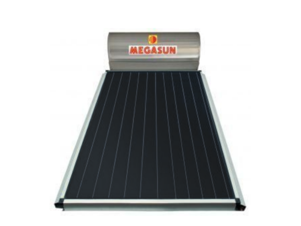 MEGASUN 200L Direct Flat Plate Solar Water Heater SP200 KK × 2.62 m²; 195L Nominal Tank, 2.33 m² Collector Aperture, Thermosiphon System