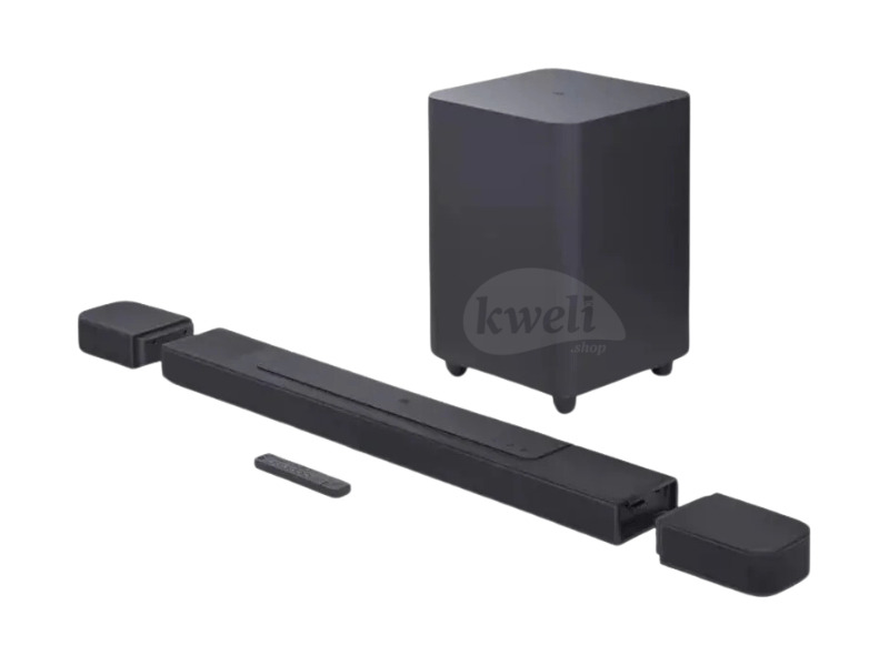 JBL Bar 1000; 7.1.4-Channel soundbar with Detachable Surround Speakers, MultiBeam™, Dolby Atmos®, and DTS:X®, Black - JBL Bar 1000